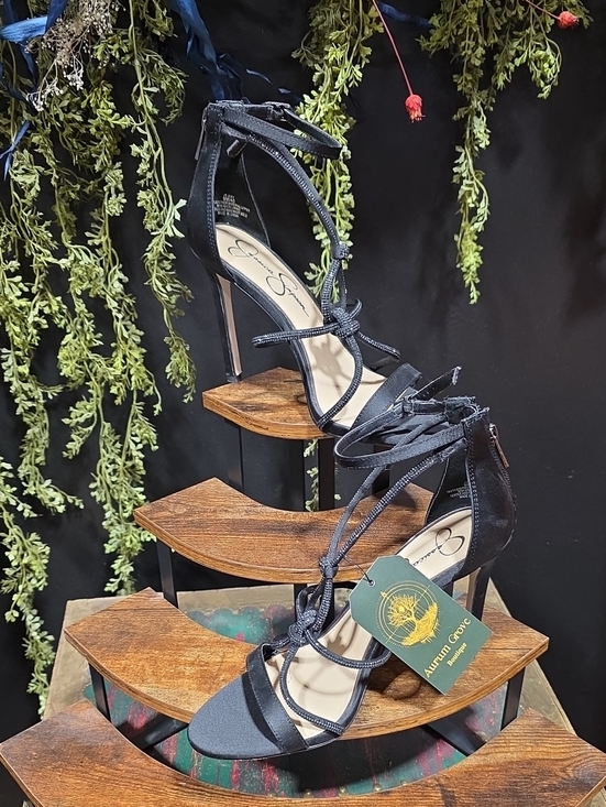 Jessica Simpson Shoes - Jessica Simpson Black Strappy Knot-Detail High Heel Sandals